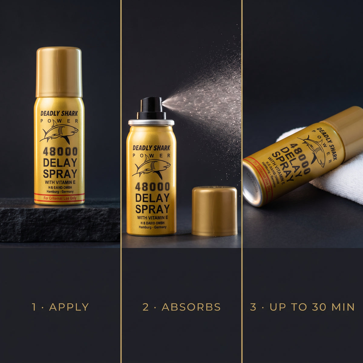How to apply Deadly Shark delay spray, step by step guide