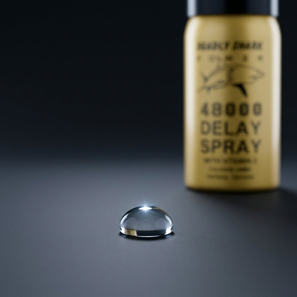 Deadly Shark delay spray absorbing into skin, no residue