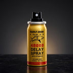 Deadly Shark Power 48000 delay spray gold bottle