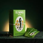 Sliming Herb Tea premium wellness brand studio shot